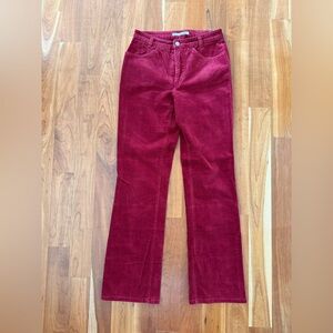 Mac jeans Melanie corduroy in red. US size 6.